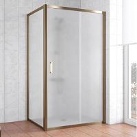 Душевой уголок профиль бронза стекло сатин Vegas-glass