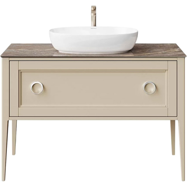 Тумба под раковину напольная Kerama Marazzi Plaza Classic 120 см капучино матовый PL.CN.120.1+1\CAP.M (детальная фотография)