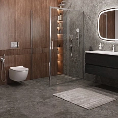 Душевой уголок Cezares Molveno 140x90 см стекло прозрачное