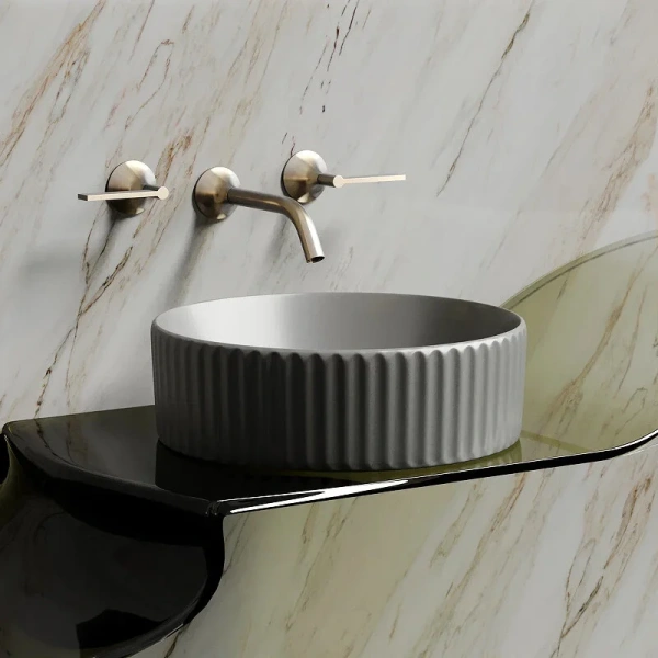 Раковина Ceramica Nova Element 36 см антрацит CN6057MH (детальная фотография), накладные (на столешницу)