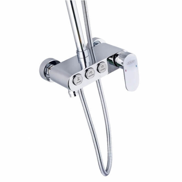 Душевая стойка River Lux хром RIVER LUX D70-3 (детальная фотография), современные, hi-tech