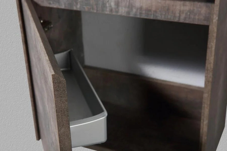 Тумба под раковину подвесная Belbagno Pietra Mini 46 см правосторонняя, stone PIETRA MINI-460-1A-SO-PT-R (детальная фотография), современная, hi-tech