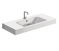 Раковина Kerasan Cento 100 см с 1 отверстием под смеситель