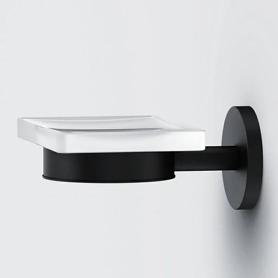 Мыльница Am.Pm X-Joy черная матовая A85A34222 (детальная фотография), настенные