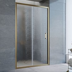 Душевая дверь профиль бронза стекло шиншилла Vegas-glass