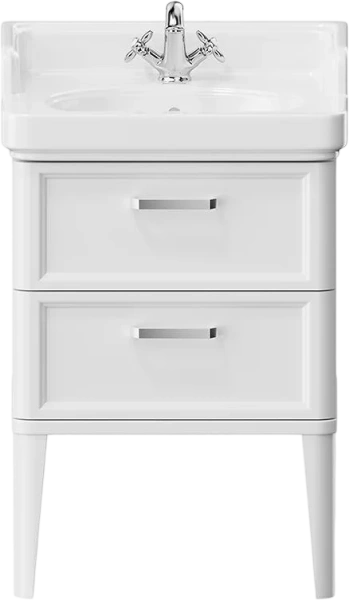 Тумба под раковину напольная Kerama Marazzi Pompei 60 см белая PO.M.60.2\WHT (детальная фотография), моноблок