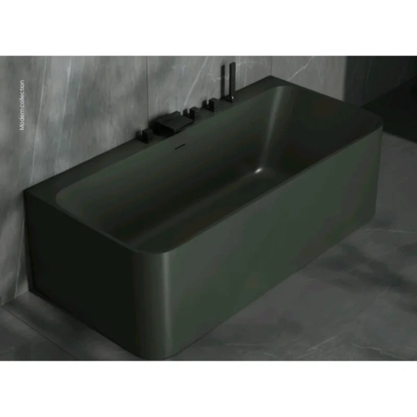 Ванна DEA Design Modern DD8665 1700 11, 170 х 80 см, из искусственного камня, цвет dark green (детальная фотография)
