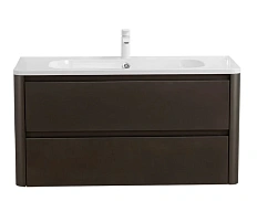 Тумба под раковину подвесная Cezares Relax 100 см оружейная сталь