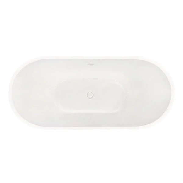 Ванна акриловая Royal Bath Wave RB610101WT, 170 x 75 см, цвет белый (детальная фотография), современныe, hi-tech
