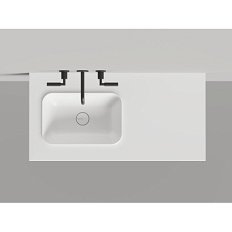 Раковина Salini Onda Edge Round 200 см белый матовый