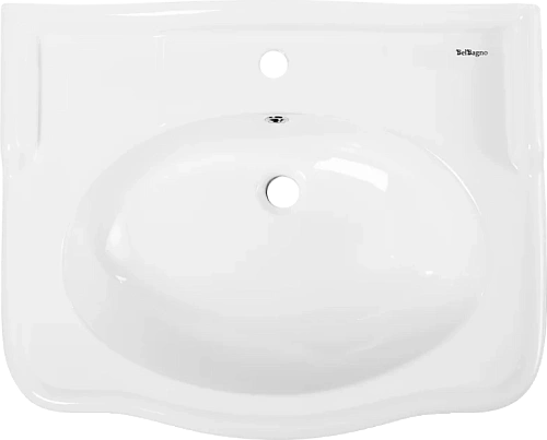 Раковина BelBagno Boheme 70 см с белая - фото 1