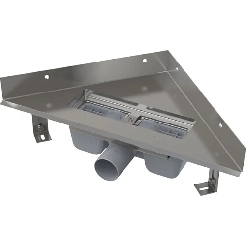 Душевой лоток Alcaplast 38 см угловой - фото 1