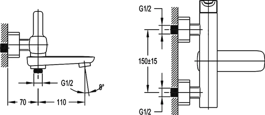 Смеситель для ванны Cezares Tesoro хром TESORO-F-VD-01 (детальная фотография), для ванны