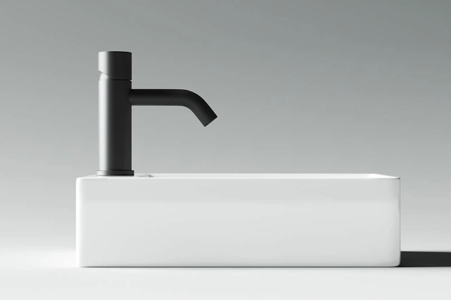 Раковина Sancos Element 38 см прямоугольная CN5008 (детальная фотография), подвесные, пристенные