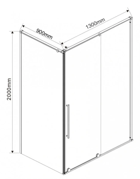 Душевой уголок Vincea Arno 130х90 см прямоугольный VSR-1A9013CL (детальная фотография), прямоугольные