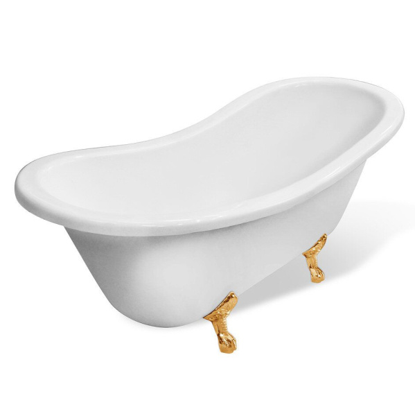 Ванна из литьевого мрамора Эстет Бостон 180х74 см белая матовая ФР-00014525 (детальная фотография)