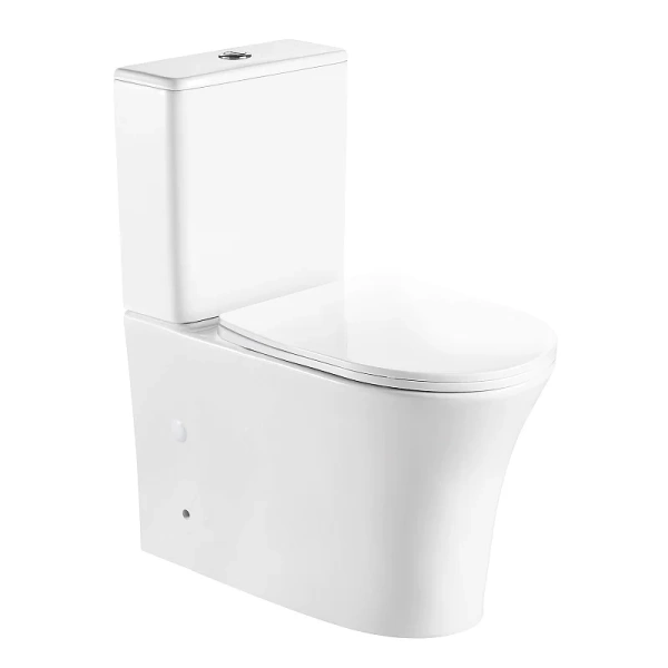 Унитаз компакт Azario Anteo Round белый AZ-1219A (детальная фотография)