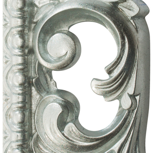 Зеркало овальное без фацета, цвет поталь серебро, Tessoro Isabella 76 TS-102101-S/L (детальная фотография), по запросу