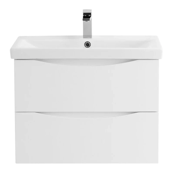 Тумба под раковину подвесная BelBagno Marino 70 см bianco lucido MARINO-CER-700-2C-SO-BL-P (детальная фотография)