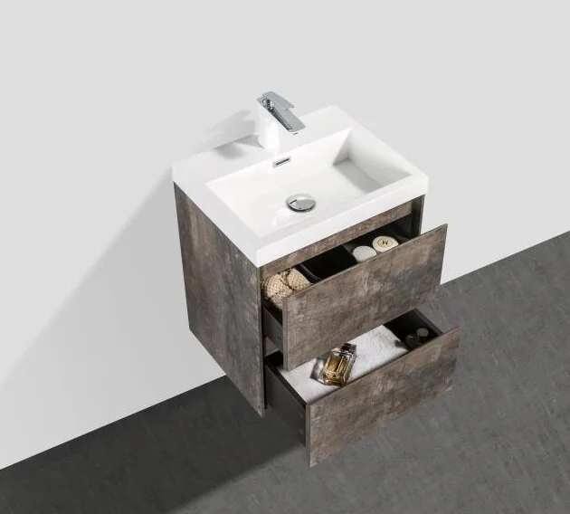 Тумба под раковину подвесная BelBagno Pietra Mini 50 см stone PIETRA MINI-500AS-2C-SO-PT (детальная фотография), современная, hi-tech, лофт
