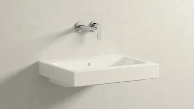 Смеситель для раковины Grohe Eurodisc Cosmopolitan 19573002 (детальная фотография), скрытого монтажа, встраиваемые в стену