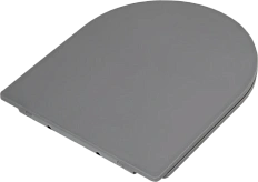 Крышка-сидение с микролифтом BelBagno Colorato серое матовое, петли металлические