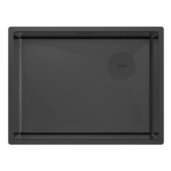 Мойка для кухни Paulmark Next-Skew 58 см черная матовая PM885844-MBN (детальная фотография)