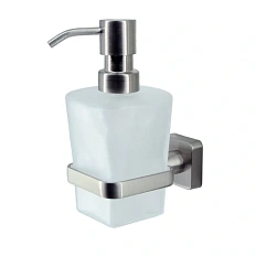 Дозатор для мыла WasserKRAFT Rhin никель/белый