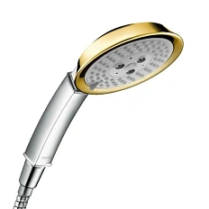 Лейка для душа Hansgrohe Raindance Classic 100 3jet хром/под золото