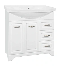 Тумба под раковину напольная Style Line Олеандр-2 86 см белая