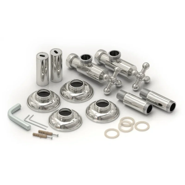 Полотенцесушитель водяной Сунержа Ренессанс 40х66 см белый матовый 30-0280-6640 (детальная фотография), для систем горячего водоснабжения, для систем отопления, с нижним подключением