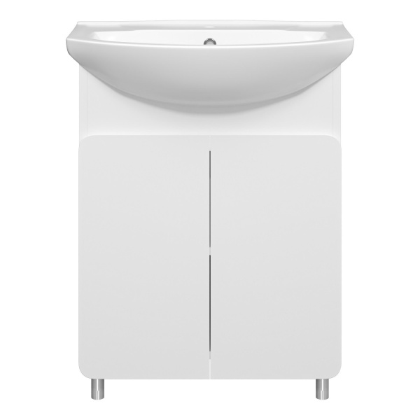 Тумба под раковину напольная Misty Чегет 60 см белая П-Чег-01065-011 (детальная фотография)