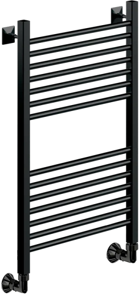 Полотенцесушитель водяной Ника Modern 80x40 см черный матовый ЛМ 2 80/40 черн мат (детальная фотография)