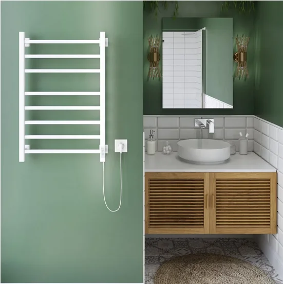 Полотенцесушитель электрический Ника Step 80х40 см белый матовый STEP-2 80/40 бел мат U (детальная фотография), белыe