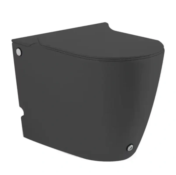 Унитаз напольный SantiLine черный SL-5030MB (детальная фотография)