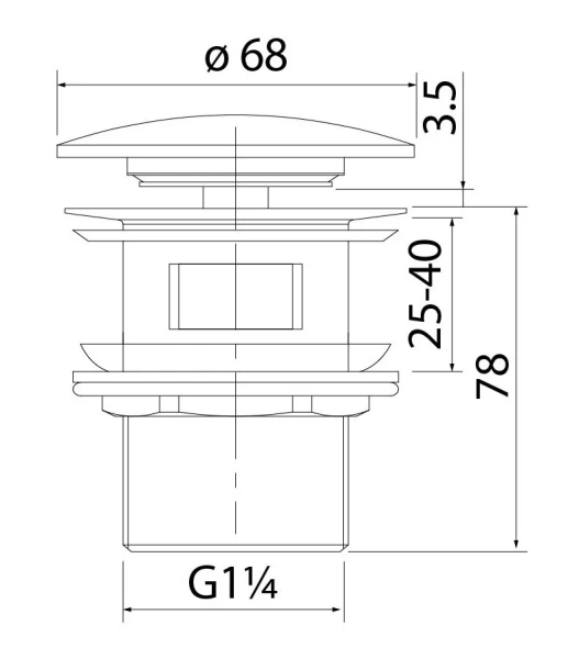 Донный клапан IDDIS Optima Home белый OPHWS0Wi88 (детальная фотография), в наличии