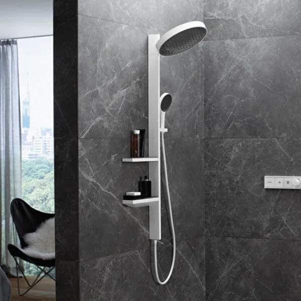 Душевая стойка Hansgrohe Rainfinity Showerpipe 360 1jet хром 26842000 (детальная фотография), с тропическим душем