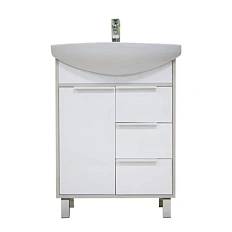 Тумба с раковиной напольная Акватон Рико 1A213301RIB90 65 см с регулируемой полкой