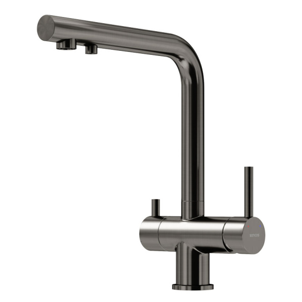 Смеситель для питьевой воды Sancos Foster вороненая сталь SC4014GG (детальная фотография)