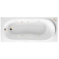 Ванна гидромассажная Excellent Sekwana Soft 170 x 75 см, белый/золото, WAEX.SEK17.SOFT.GL