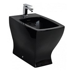 Биде напольное ArtCeram Jazz черный глянцевый, с 1 отверстием под смеситель