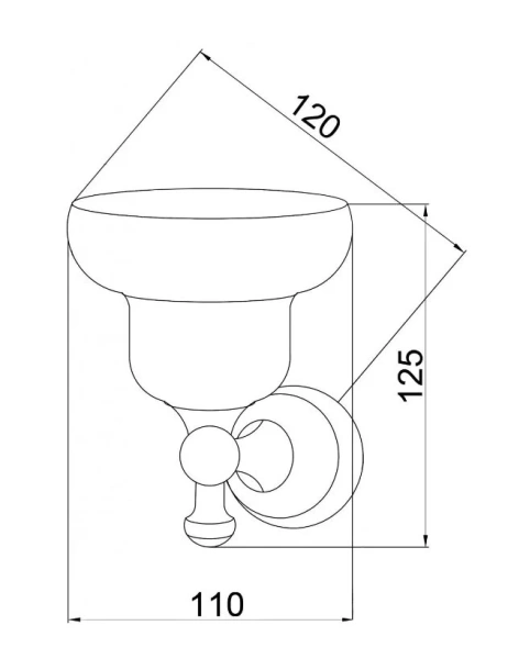 Мыльница Boheme Provanse латунь/керамика 10803 (детальная фотография), классические, ретро, декорированные
