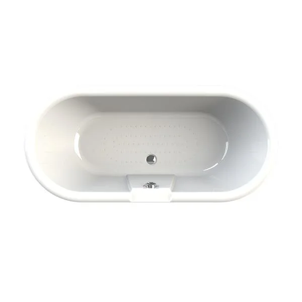 Ванна акриловая Радомир Леонесса 1, 1-01-2-0-9-138, 175 х 80 см, отдельностоящая, на ножках лилия, слив-перелив, белая, хром (детальная фотография), современныe, hi-tech