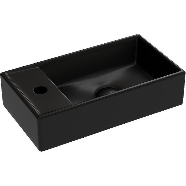 Раковина Ceramica Nova Element 40 см чаша справа черная CN6051RMB (детальная фотография)