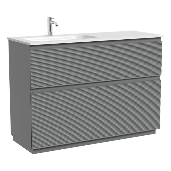 Тумба под раковину напольная Sancos Folk Floor 120 см левая ergraut soft FL120FLES (детальная фотография)