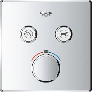 Смеситель для душа Grohe Grohtherm SmartControl 29124 термостатический (детальная фотография), прямоугольная форма