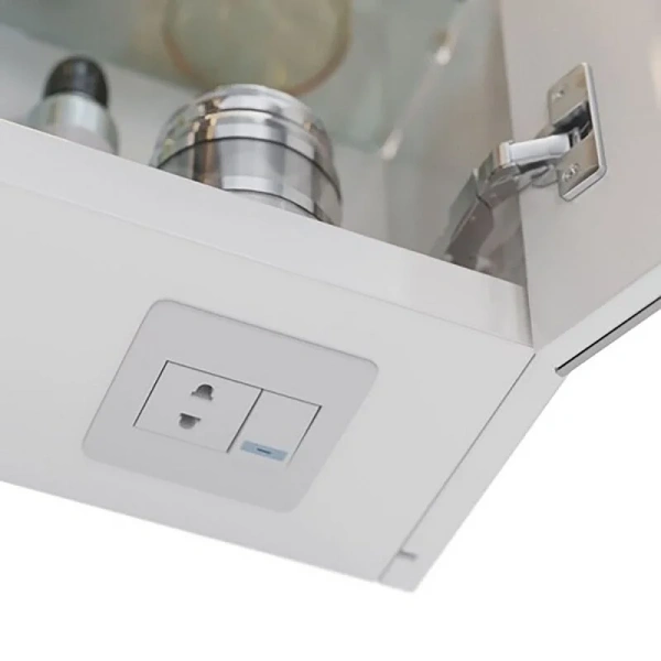 Зеркальный шкаф с подсветкой Lemark Zenon 70 см с козырьком LM70ZS-Z (детальная фотография), навесные