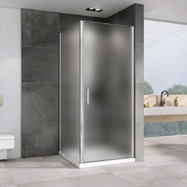 Душевой уголок Abber Sonnenstrand 90x100 см стекло матовое AG04090M-S100M (детальная фотография), хром