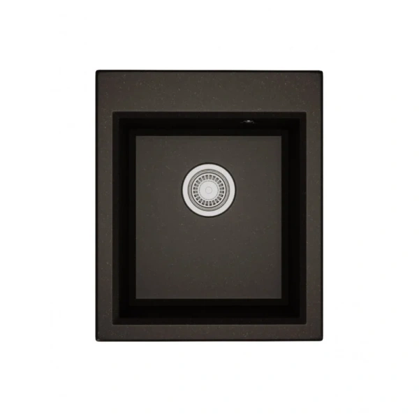 Мойка для кухни Акватон Линеа 43 см кофе 1A732932LW280 (детальная фотография), из искусственного мрамора