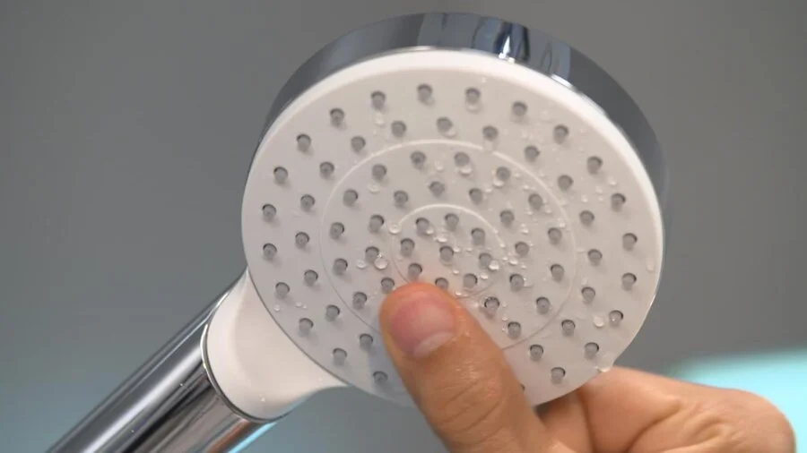 Душевой гарнитур Hansgrohe Crometta 100 с одним типом струи 26652400 (детальная фотография), хром, белые
